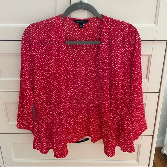 Banana Republic Red Polka Dot Top - Picture 6 of 8